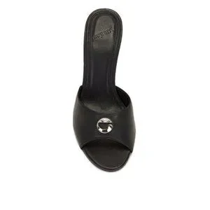 Coperni | Shoes | Coperni Logo Mule Heels Black Leather